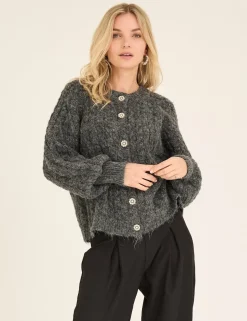 a-view Kabba Knit Cardigan - Grå grey Online