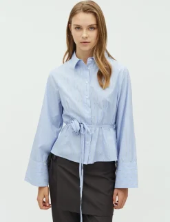 dahrling D'ahrling Flarida Rose Stripe Skjorte - Lyseblå light blue New