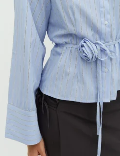 dahrling D'ahrling Flarida Rose Stripe Skjorte - Lyseblå light blue New