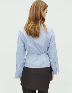 dahrling D'ahrling Flarida Rose Stripe Skjorte - Lyseblå light blue New