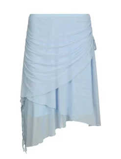 dahrling D'ahrling Laffron Asymmetric Mesh Nederdel - Lyseblå light blue