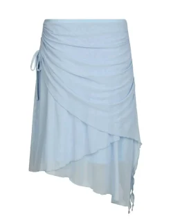 dahrling D'ahrling Laffron Asymmetric Mesh Nederdel - Lyseblå light blue