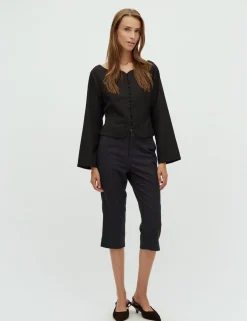 dahrling D'ahrling Malsa Structure Bluse - Sort black