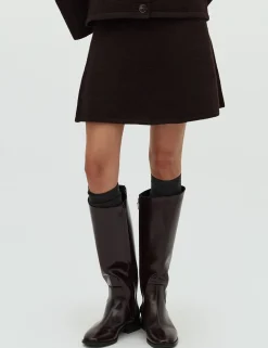 dahrling D'ahrling Misa Strik Nederdel - Mørkebrun Dark Brown Hot