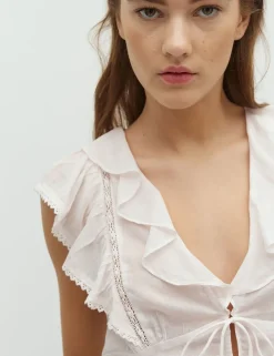 dahrling D'ahrling Petali S Voile Top - Rosa rose