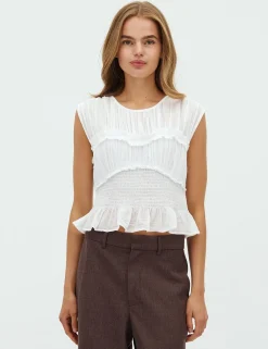 dahrling D'ahrling Piril S Voile Top - Hvid white