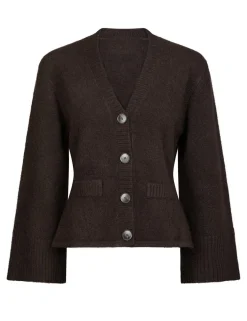 dahrling D'ahrling Tixie Knit Cardigan - Mørkebrun Dark Brown Hot