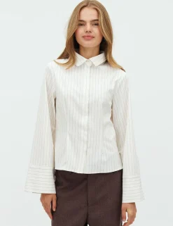 dahrling D'ahrling Tosa Pinstripe Skjorte - Hvid white Outlet