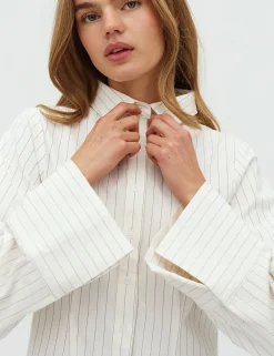 dahrling D'ahrling Tosa Pinstripe Skjorte - Hvid white Outlet