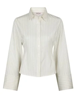dahrling D'ahrling Tosa Pinstripe Skjorte - Hvid white Outlet