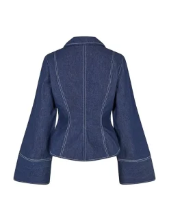 frakment Annalia-F Maxim Skjortebluse - Mørkeblå Dark Blue Sale