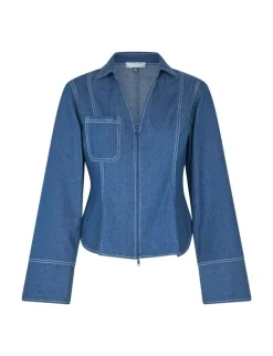 frakment Annalia-F Maxim Skjortebluse - Blå blue