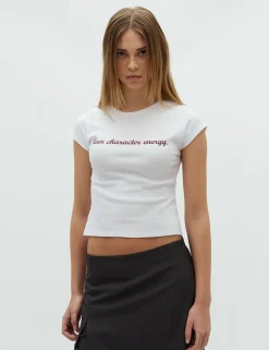 frakment Bellea-F T-shirt - Hvid white Clearance