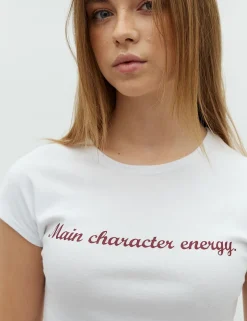 frakment Bellea-F T-shirt - Hvid white Clearance