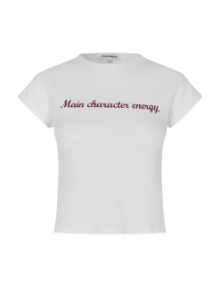 frakment Bellea-F T-shirt - Hvid white Clearance