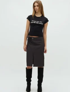 frakment Bellea-F T-shirt - Sort black New