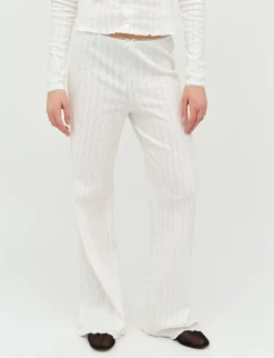 frakment Flo-F Bukser - Hvid white Sale