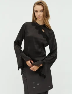 frakment Irene-F Bluse - Sort black Outlet