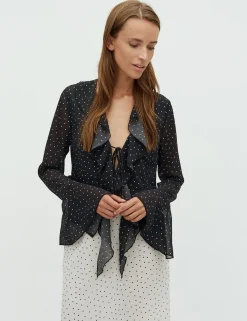 frakment Jasani-F Bluse - Prikket dotted Clearance