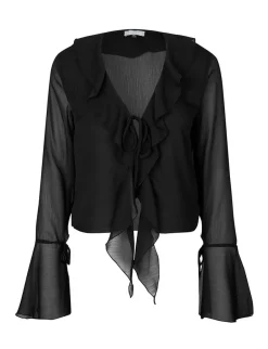 frakment Jasani-F Bluse - Sort black Outlet