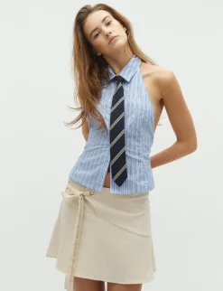 frakment Maitea-F Top - Stribet striped New