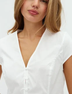 frakment Maulia-F Top - Hvid white Online