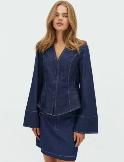 frakment Miniea-F Skjorte - denim New