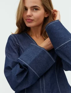 frakment Miniea-F Skjorte - denim New