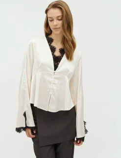 frakment Saibea LS-F Bluse - sugar Discount