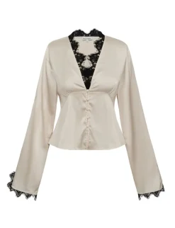 frakment Saibea LS-F Bluse - sugar Discount