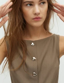 frakment Tira-F Top - Brun brown