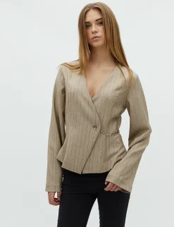 frakment Veslan-F Bluse - Sand beige Clearance