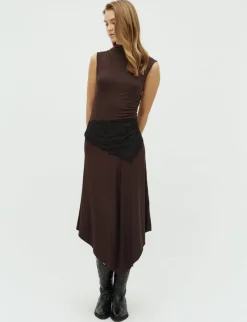 frakment Virolea-F Kjole - Mørkebrun Dark Brown Outlet