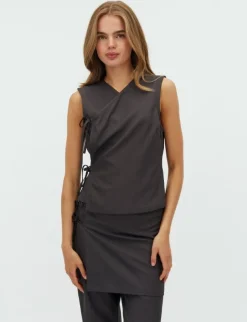 frakment Zakram-F Chrisette Top - Grå grey Online