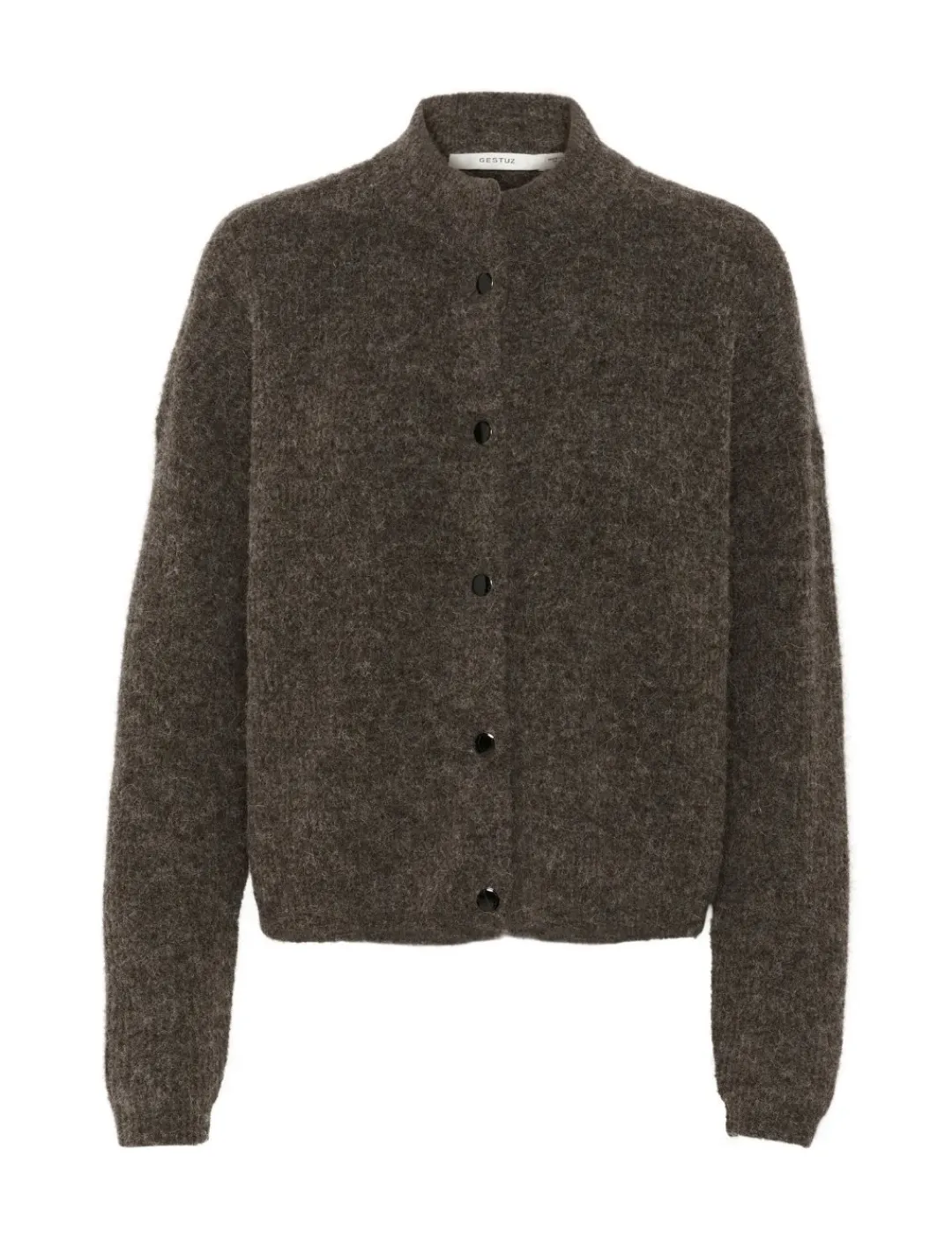 gestuz AlphaGZ Short Cardigan - Mørkebrun Dark Brown Clearance