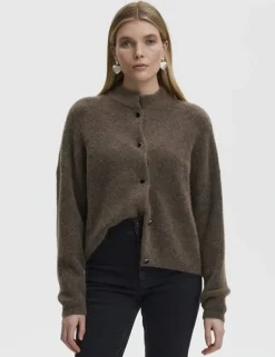 gestuz AlphaGZ Short Cardigan - Brun brown Online