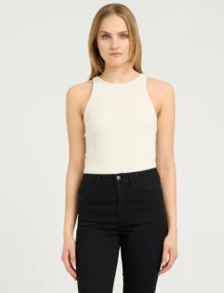 gestuz DrewGZ SL Logo Tank Top - Hvid white Best