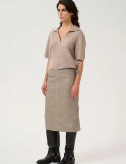 gestuz GZalpha SS Polo Pullover - Sand beige Best