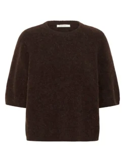 gestuz GZalpha SS Tee Strik - Brun brown Online