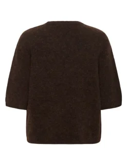 gestuz GZalpha SS Tee Strik - Brun brown Online