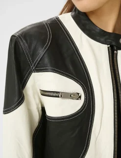 gestuz GZbirka Læderjakke - Sort black Outlet