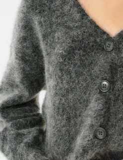 gestuz GZdebbie V Cardigan Strik - Grå grey Hot