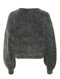 gestuz GZdebbie V Cardigan Strik - Grå grey Hot