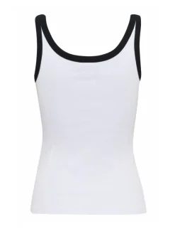 gestuz GZdrew Contrast Logo Top - Hvid white Clearance