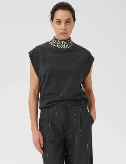 gestuz GZmanzi Deco Waistcoat - Grå grey Outlet