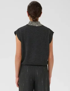 gestuz GZmanzi Deco Waistcoat - Grå grey Outlet