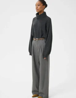 gestuz GZPaula MW Wide Bukser - Grå grey Discount