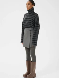 gestuz GZpaula MW Wrap Nederdel - Grå grey