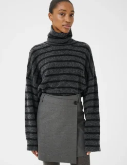 gestuz GZpaula MW Wrap Nederdel - Grå grey