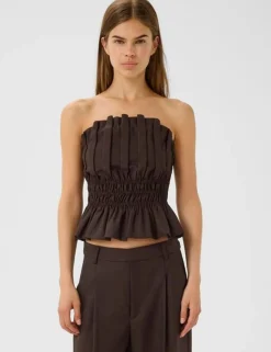 gestuz GZpauline Corset Top - Brun brown Outlet